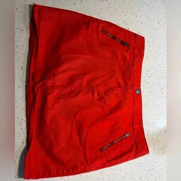 Gap stretch orange skirt size 12 - Picture 1 of 6